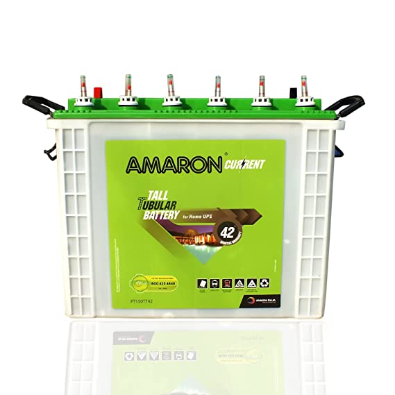 Amaron 150AH Tall Tubular Battery with 42*Month Warranty for Home UPS |150TT42
