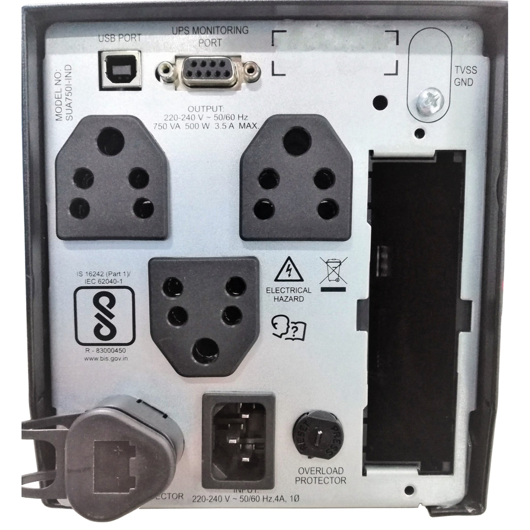 APC Smart-UPS 750VA |SUA750I-IND | USB & Serial 230V | 2 Years Warranty